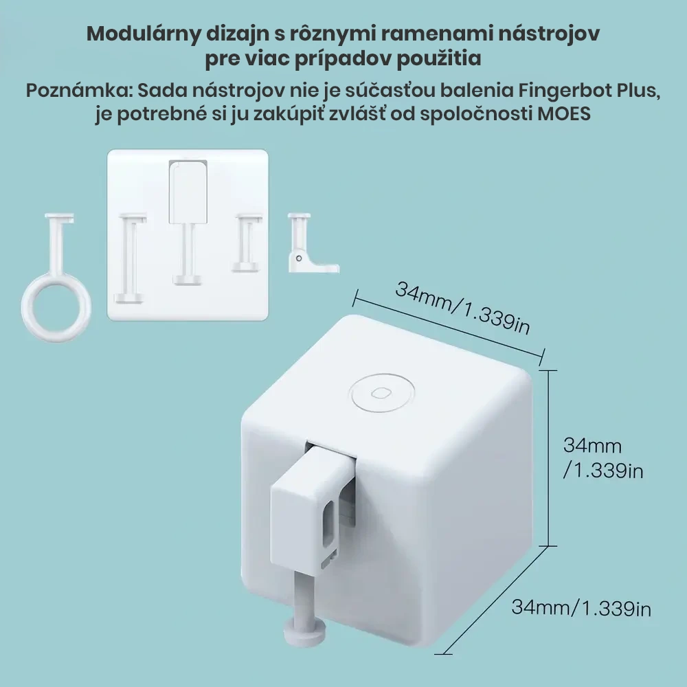 Modulárny dizajn - MOES Fingerbot Plus